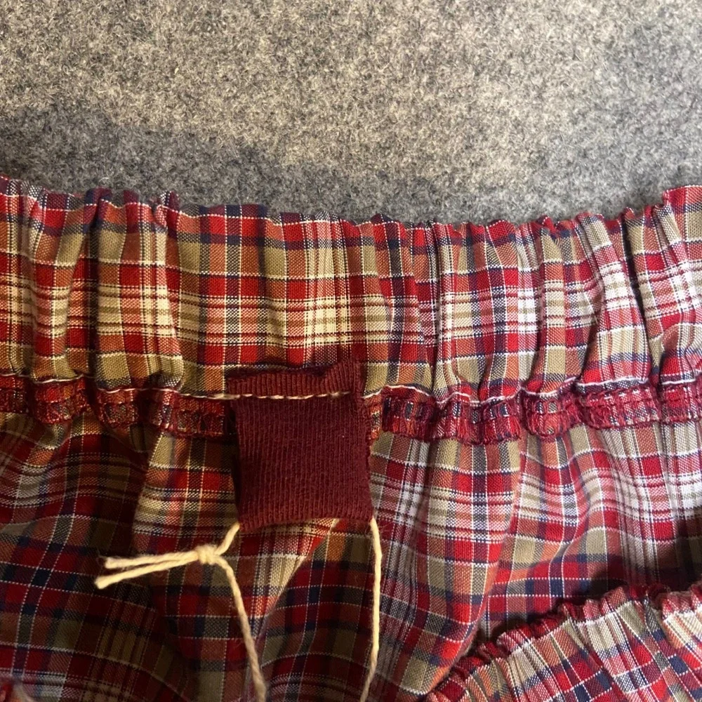 Girls Midi Mom and Pop's Kids Patchwork Skirt 6/7 Red Plaid Denim Lace Western